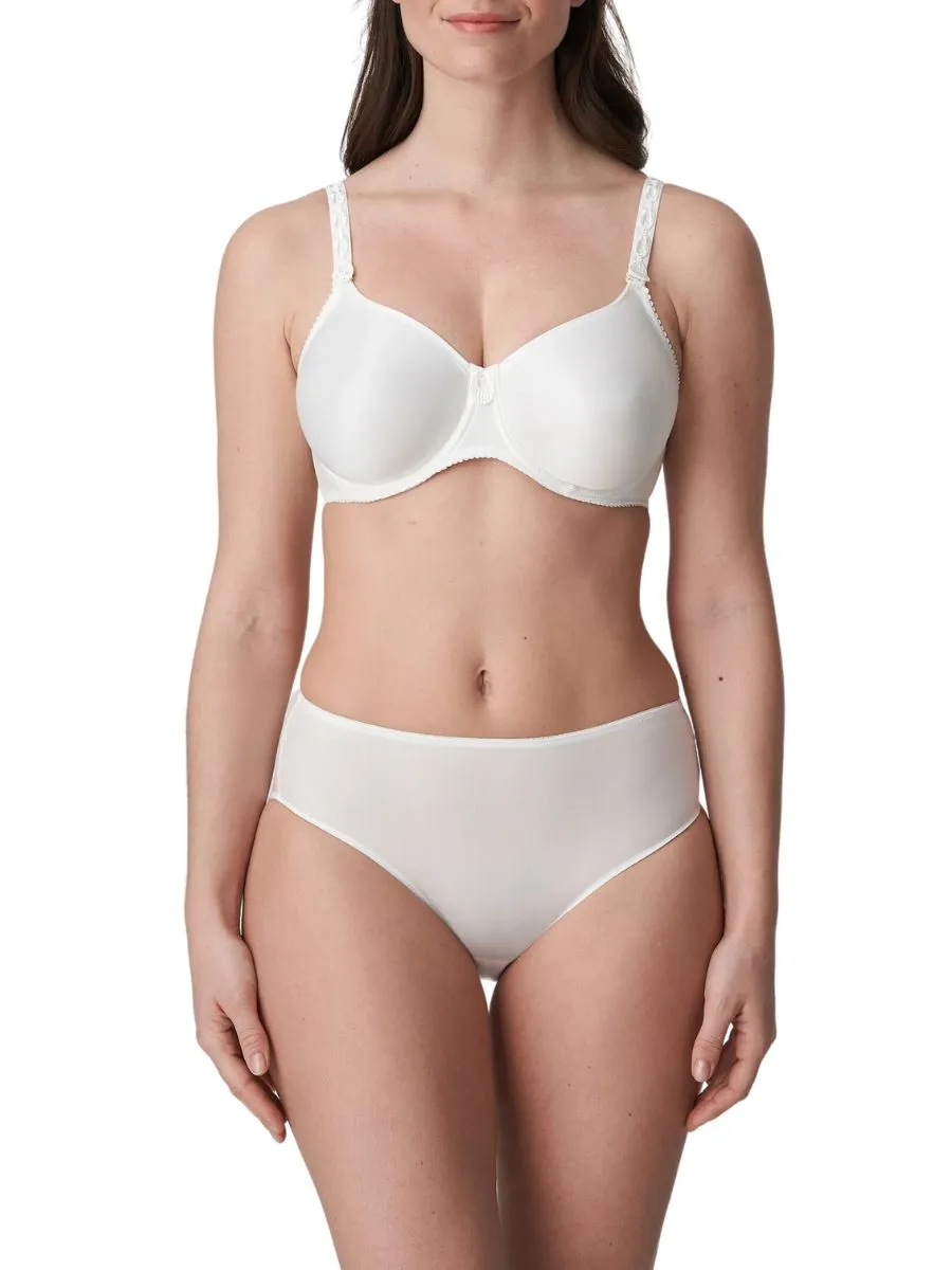 Satin Non Padded Full Cup Bra - Natural