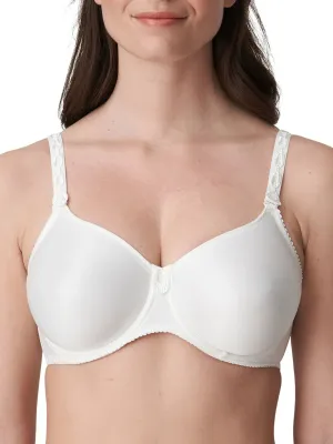 Satin Non Padded Full Cup Bra - Natural