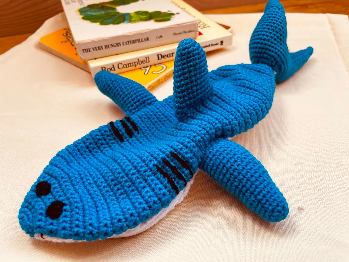 Shark Crocheted Pencil Case
