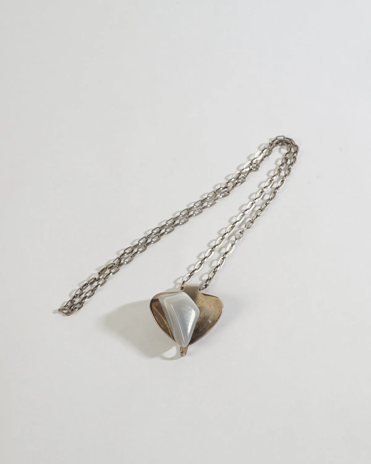 Silver Agate stone Charm Pendant