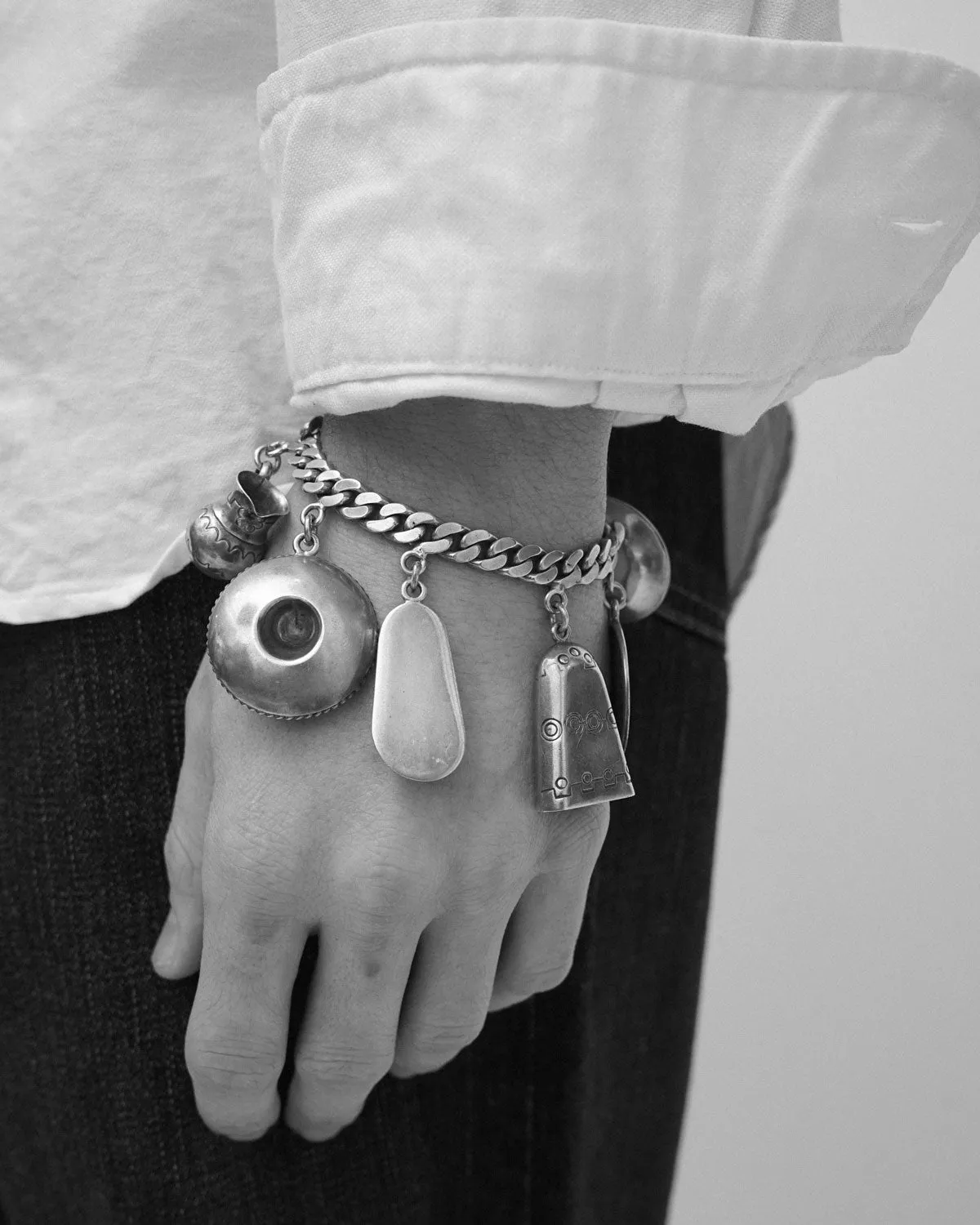Silver Bracelet w/ Charms