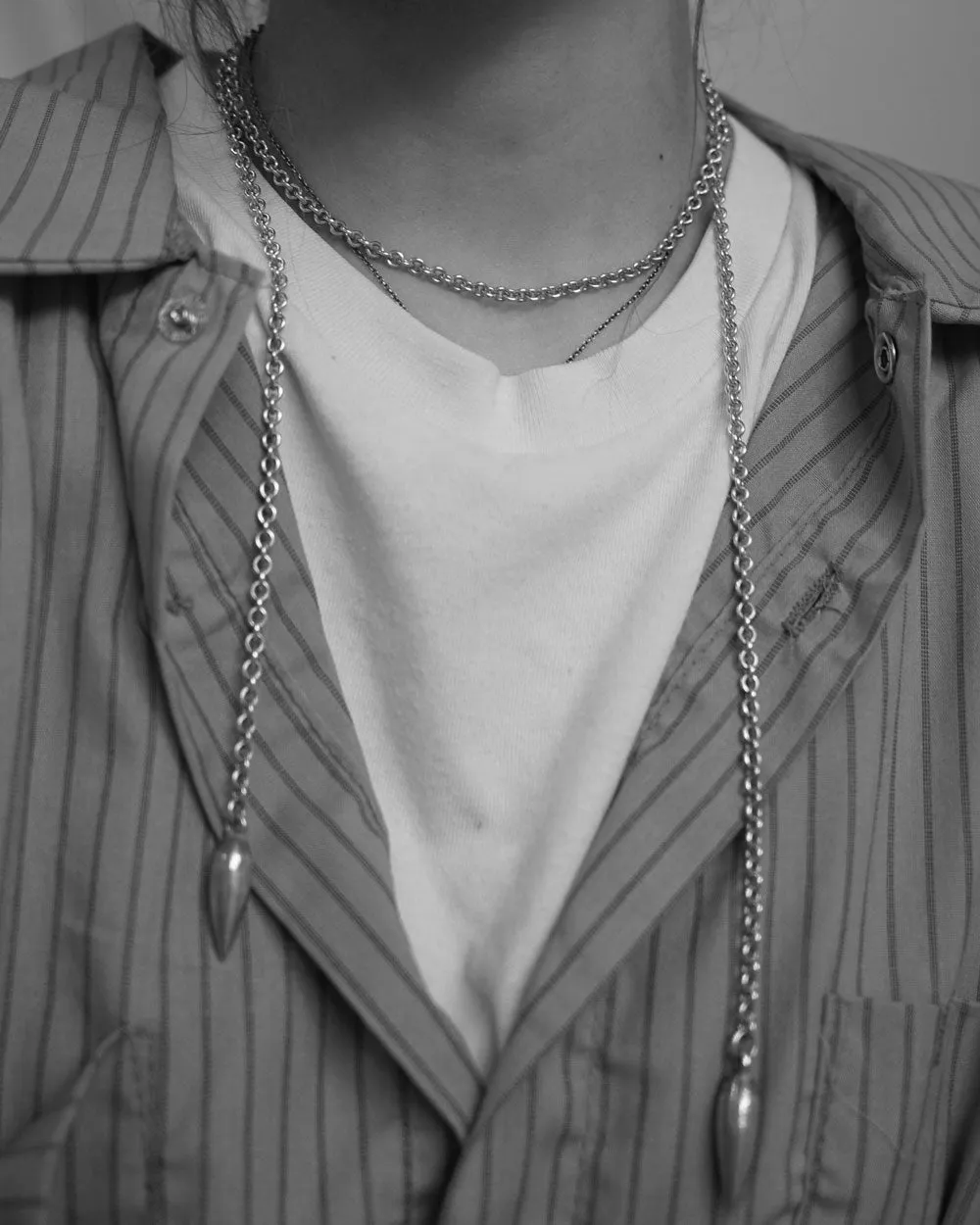 Silver Chain Necklace 0313NF