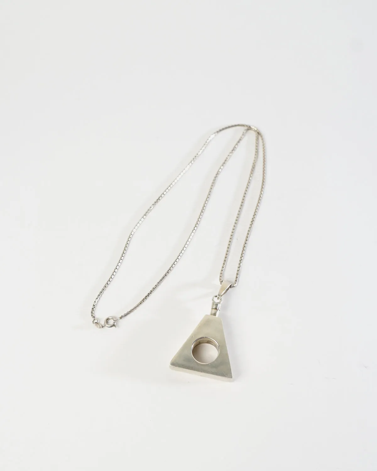 Silver Chain Necklace w/ Perfume Charm