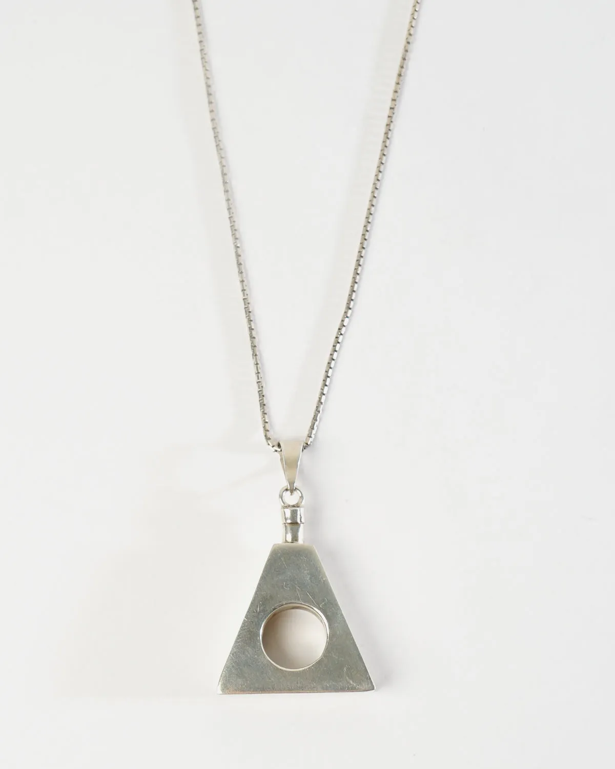 Silver Chain Necklace w/ Perfume Charm