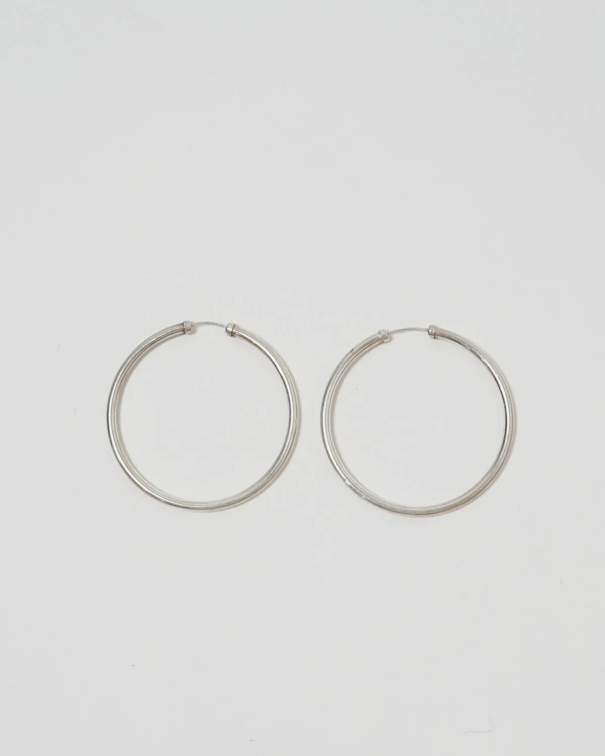Silver Large Hoop Earrings