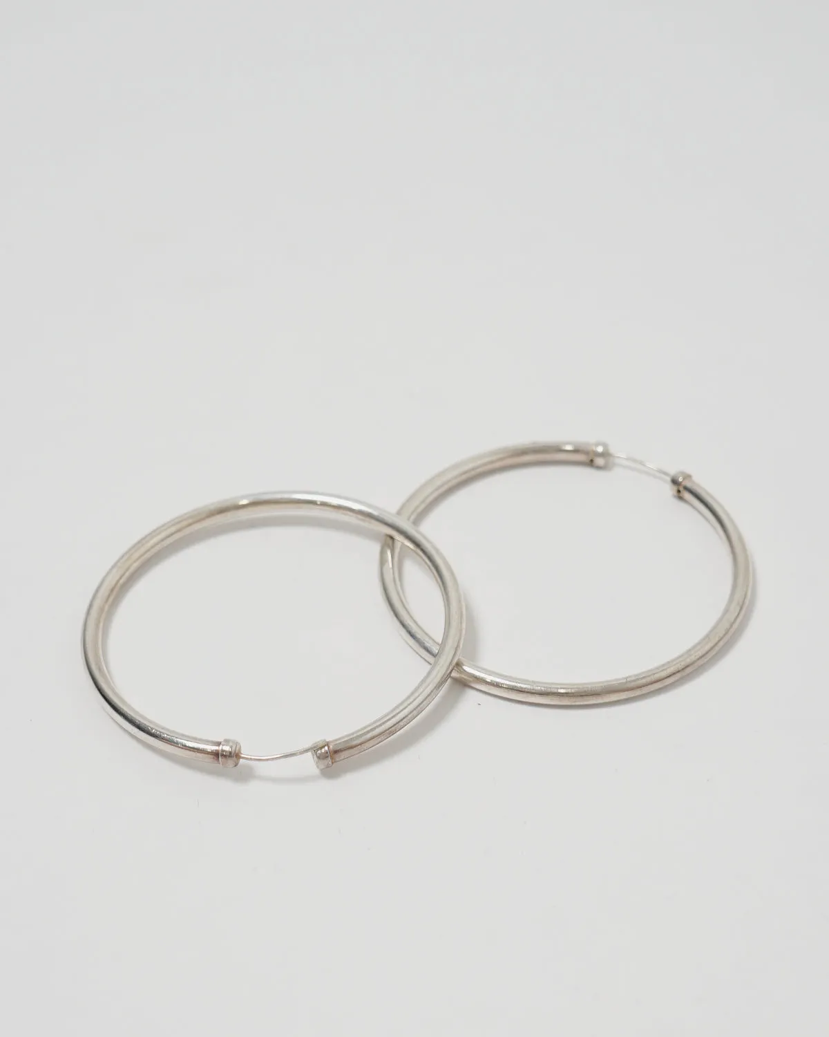 Silver Large Hoop Earrings