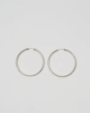 Silver Large Hoop Earrings
