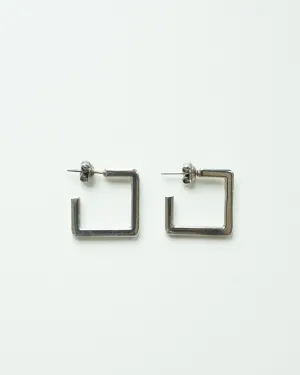 Silver Square Earrings