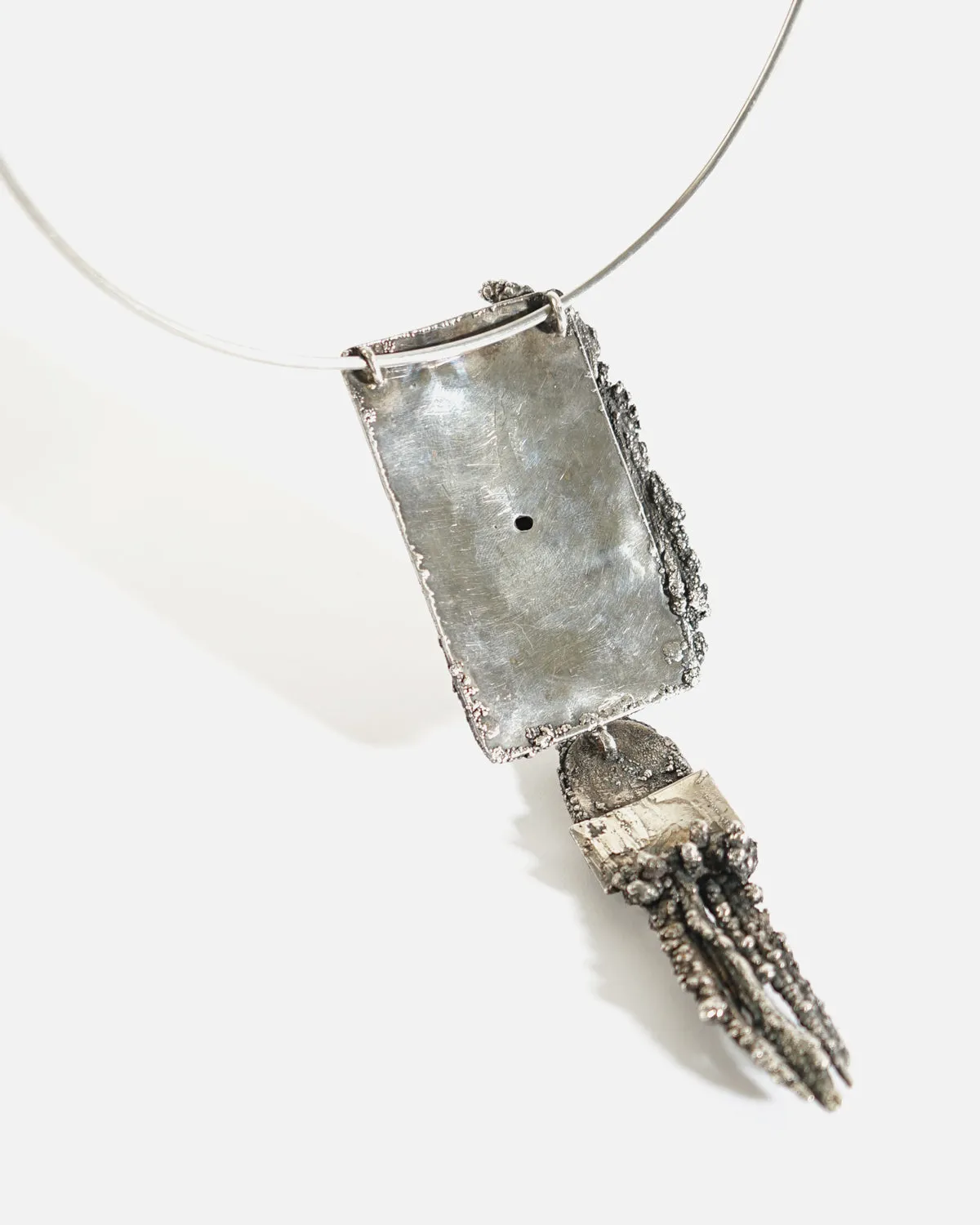 Silver x Tiger Eye Choker Necklace