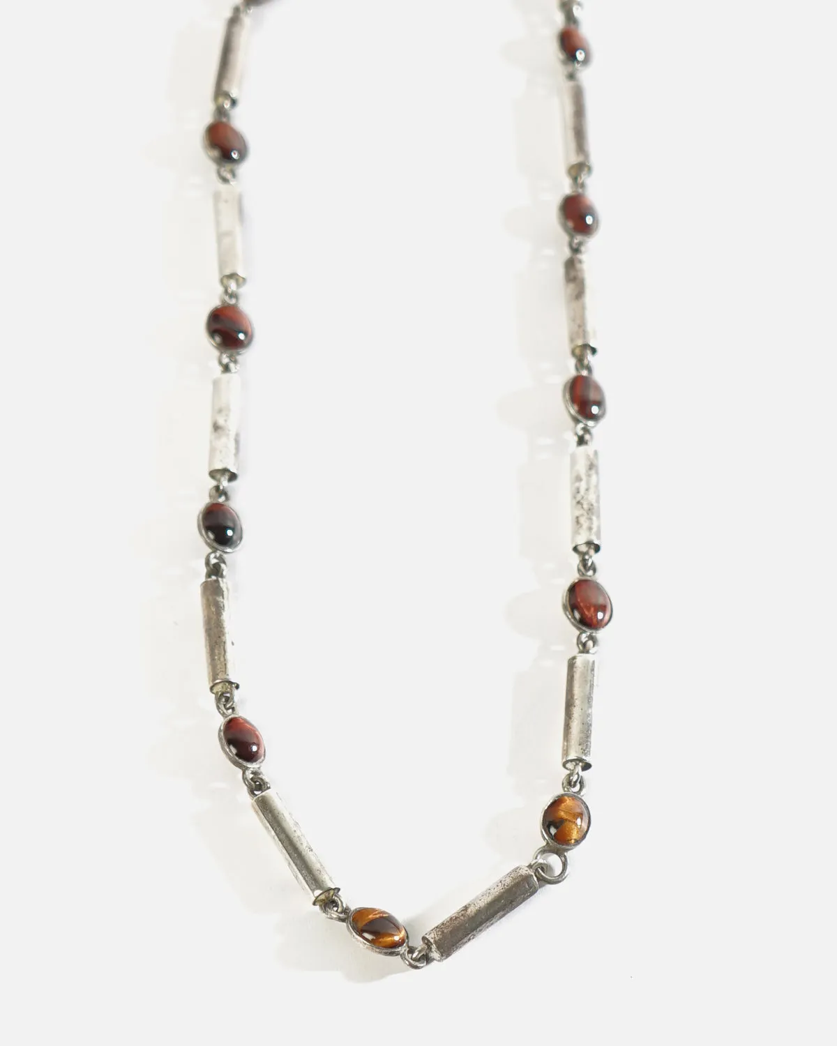 Silver x Tiger Eye Necklace