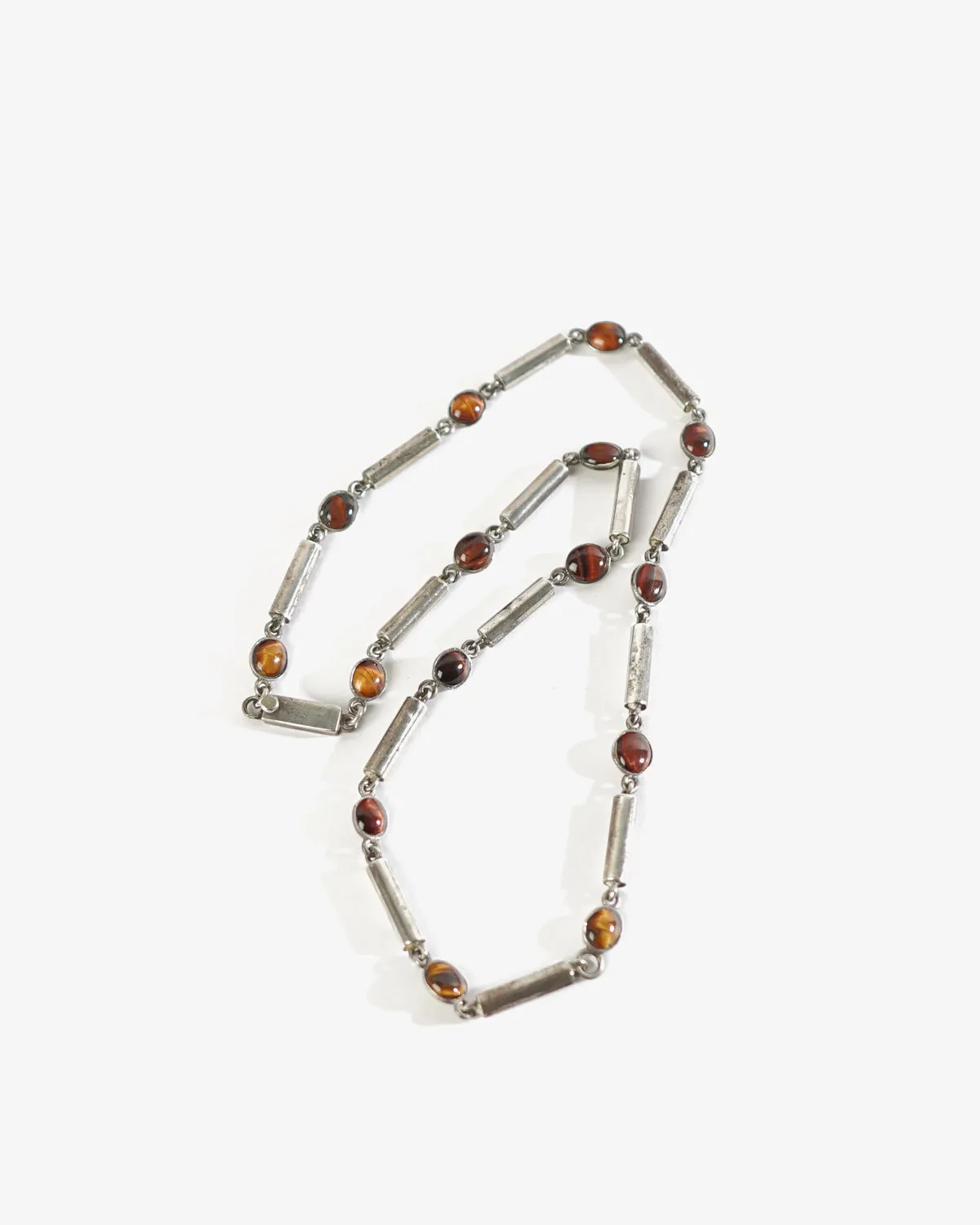 Silver x Tiger Eye Necklace