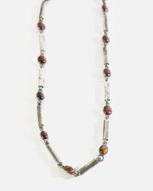 Silver x Tiger Eye Necklace