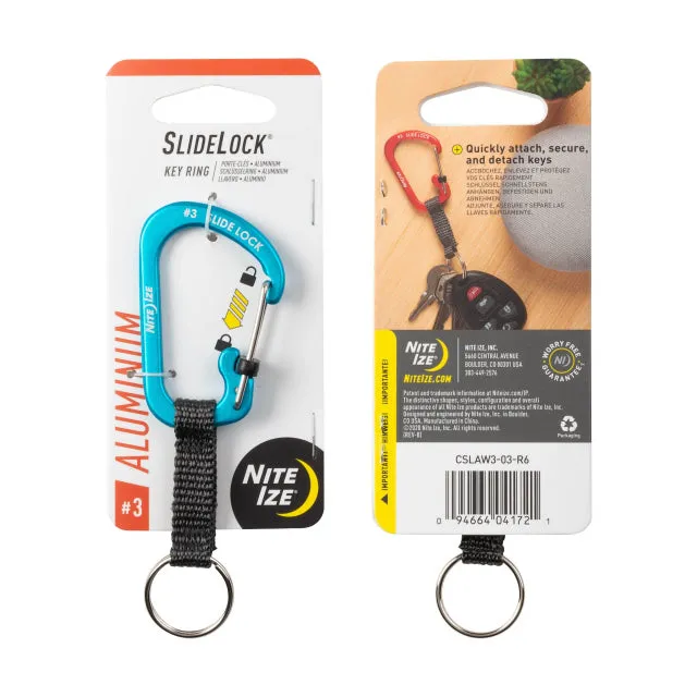 SlideLock Key Ring Aluminum