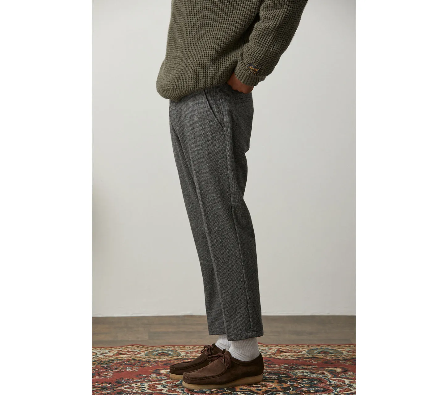 Slim Kobe Pant - Grey Houndstooth