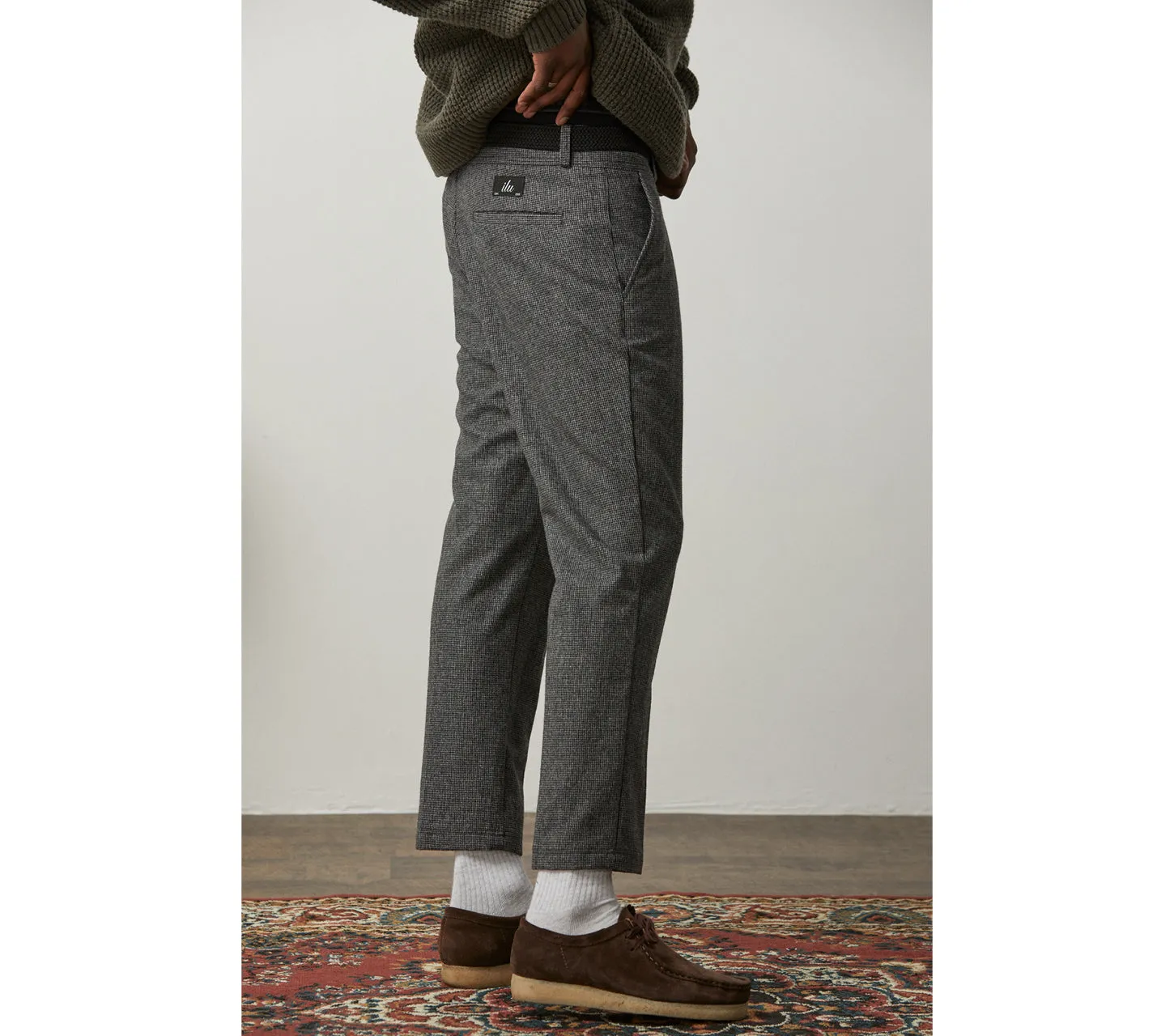 Slim Kobe Pant - Grey Houndstooth