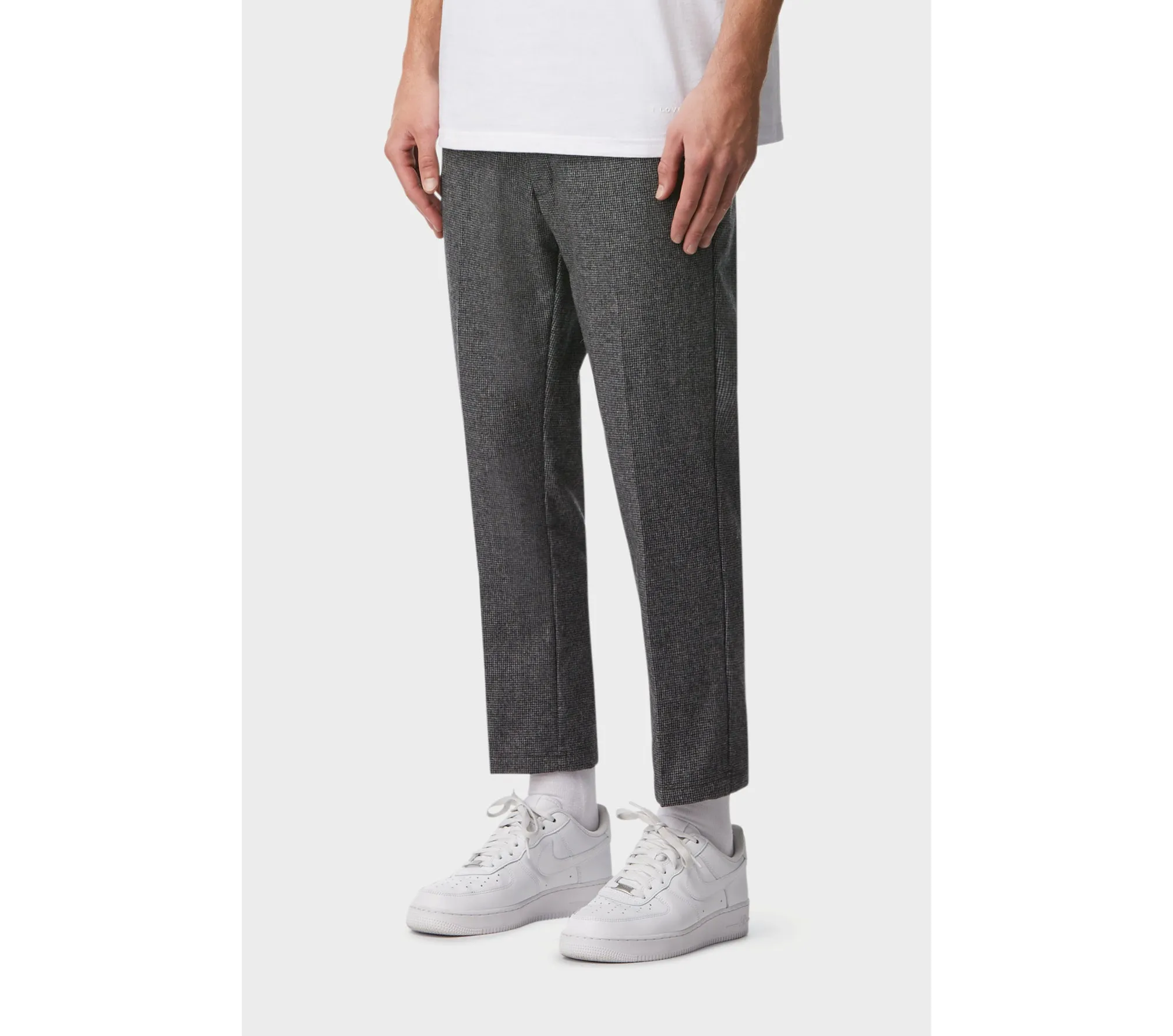 Slim Kobe Pant - Grey Houndstooth