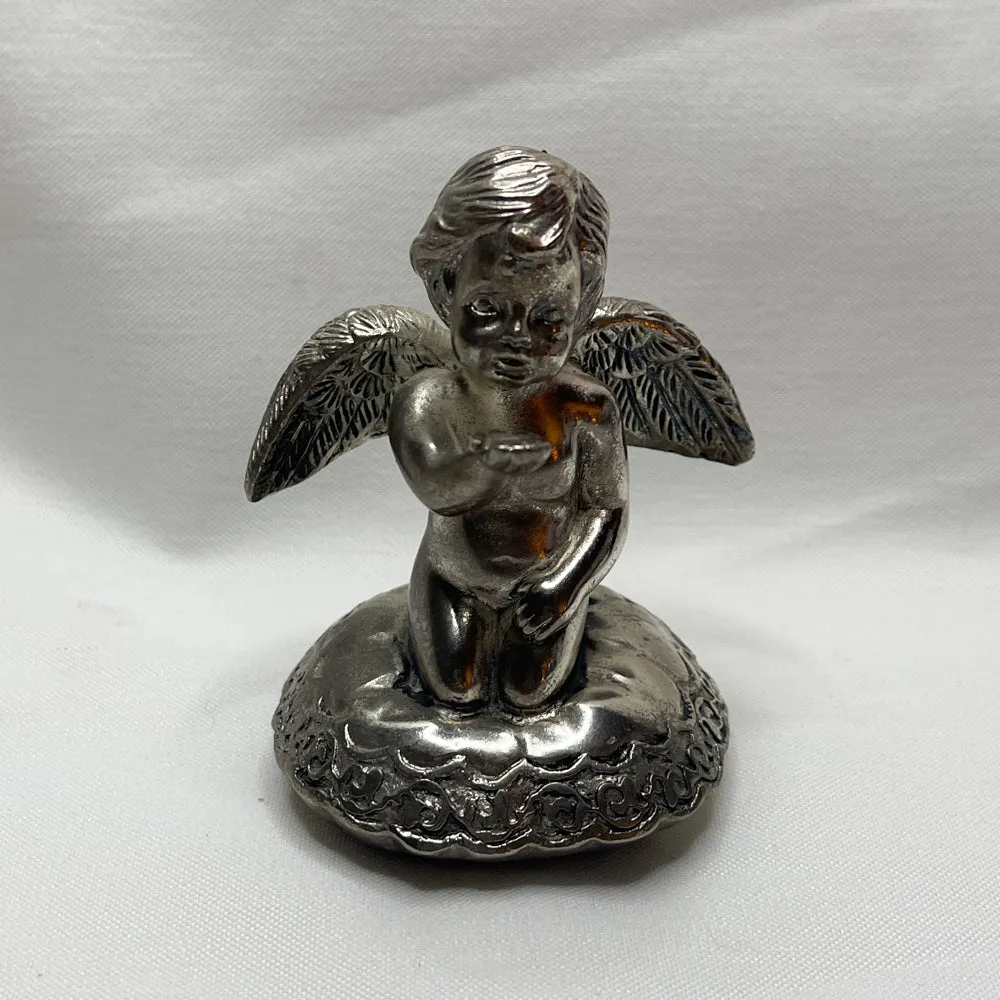 Sliverplate Cherub Ring Holder - Vintage