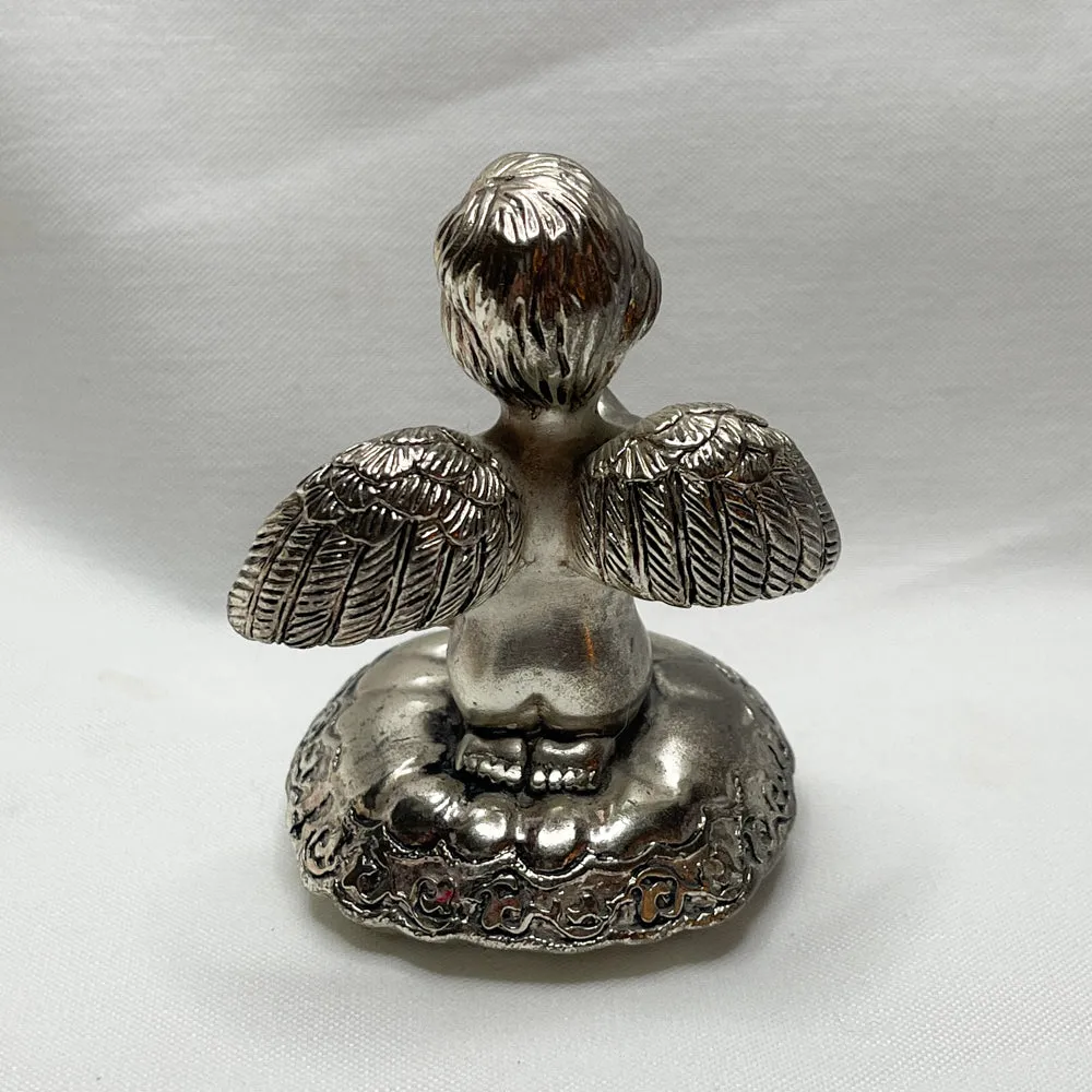 Sliverplate Cherub Ring Holder - Vintage