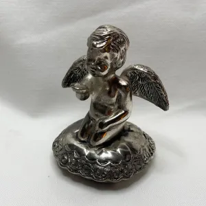 Sliverplate Cherub Ring Holder - Vintage