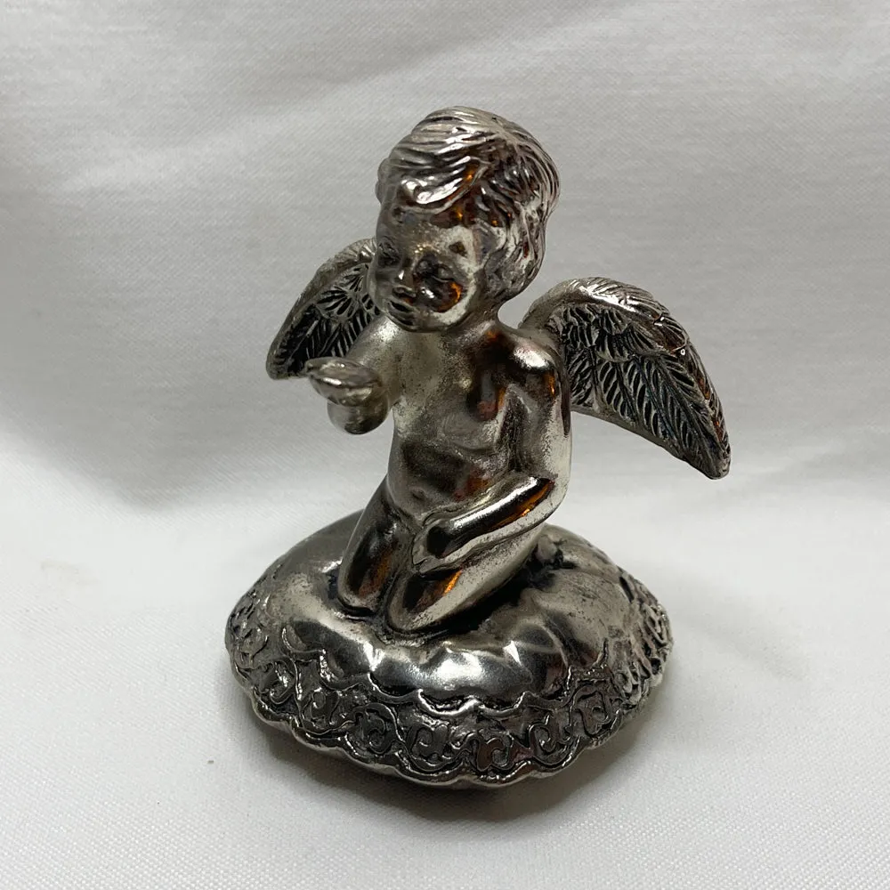 Sliverplate Cherub Ring Holder - Vintage