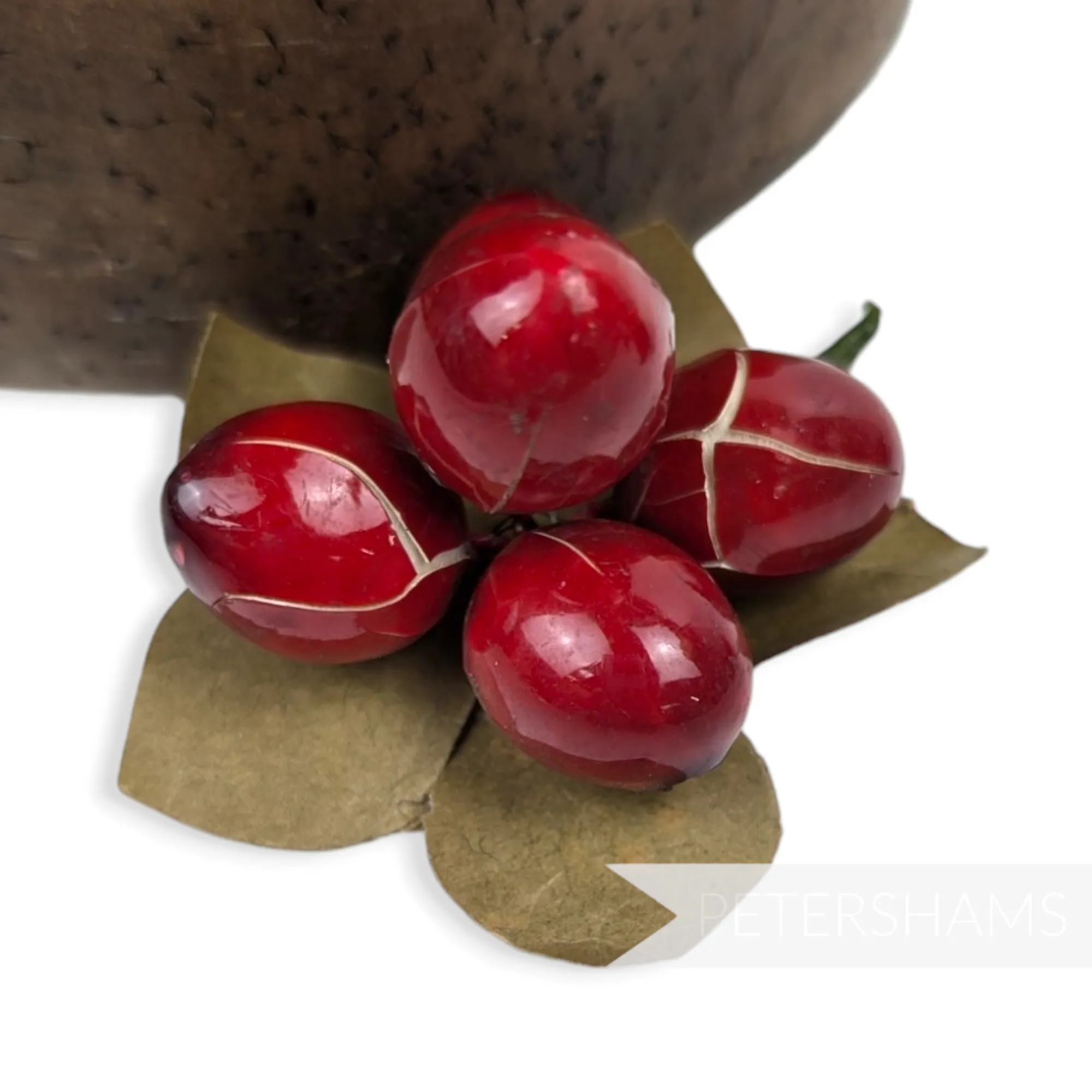 Small Crackle Berry Vintage 1940s Fruit Berry Mount