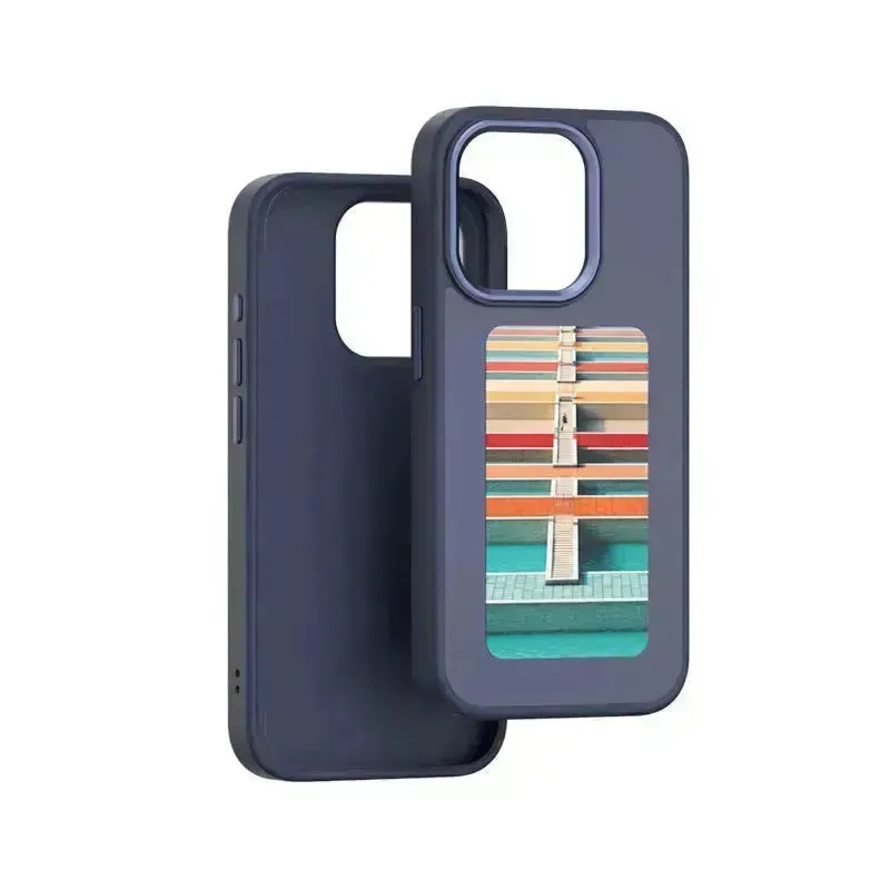 Smart Ink Screen Couple Phone Case NFC Sensor Projection Screen