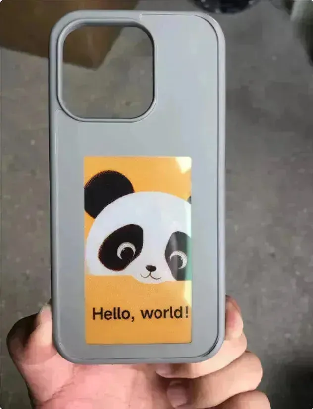 Smart Ink Screen Couple Phone Case NFC Sensor Projection Screen