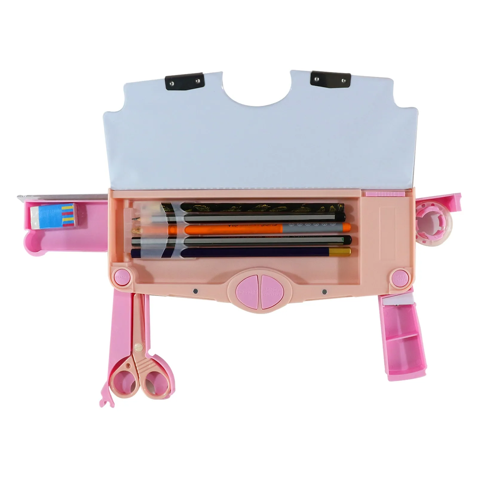 Smily Kiddos Pop Out Pencil Box Butterfly Theme - Peach-Sk16001722