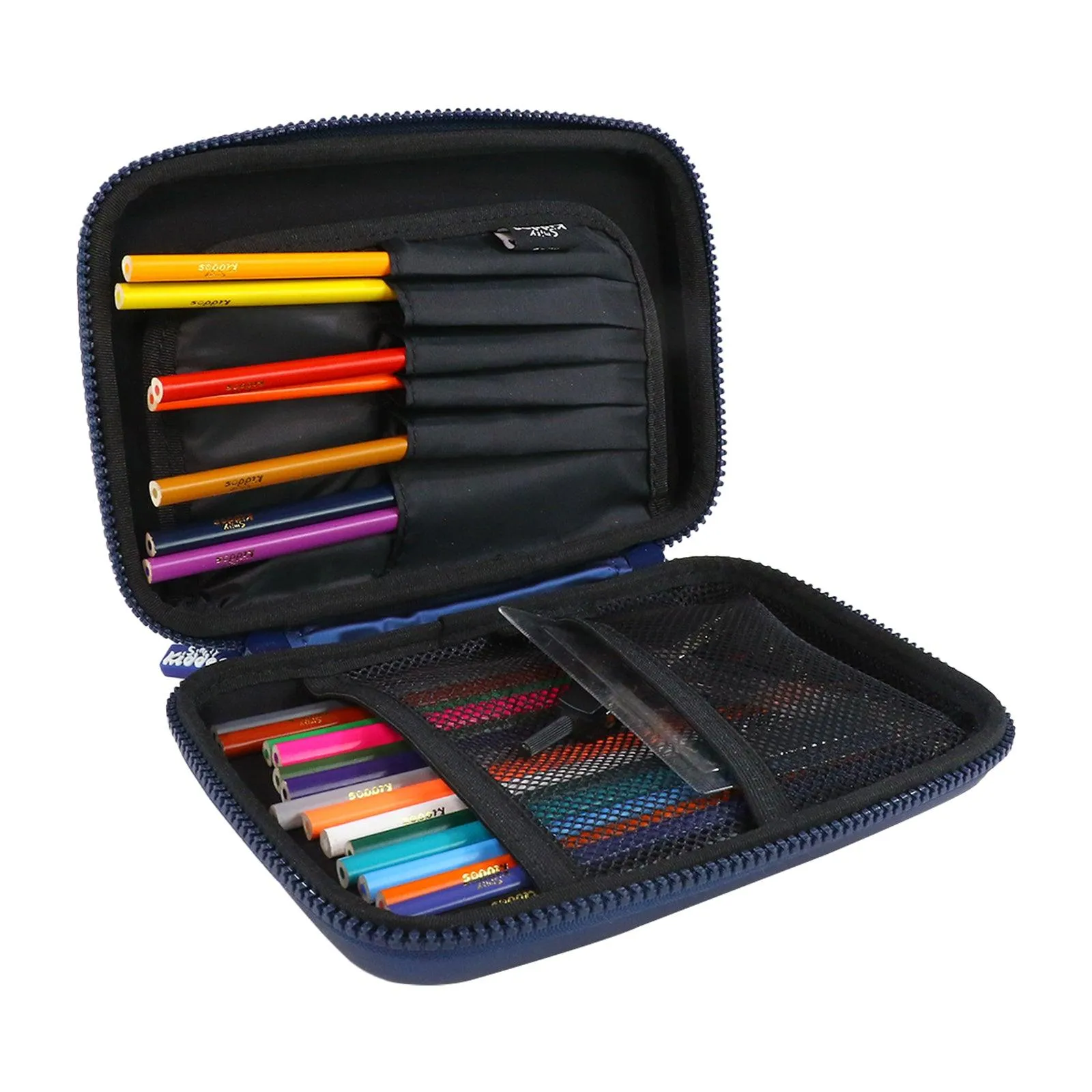Smily Kiddos Single compartment eva pencil case - Magic Unicorn Blue