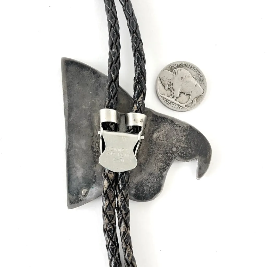 Steer Bolo Tie<br> By Helen and Lincoln Zunie