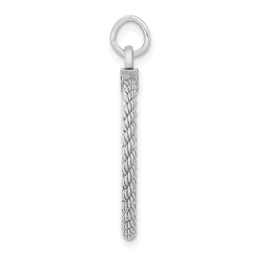 Sterling Silver Fingerprint Circle Pendant With Rope