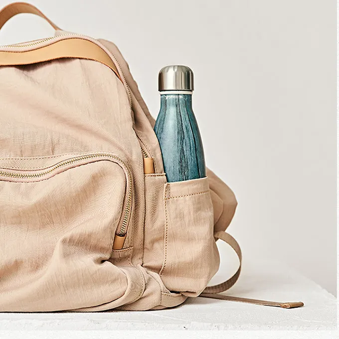 Stylish Women's Nylon Leather Backpack Purse Rucksacks For Women