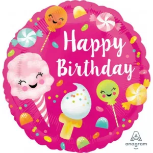 Sugar-filled HBD Foil Balloon - 45cm