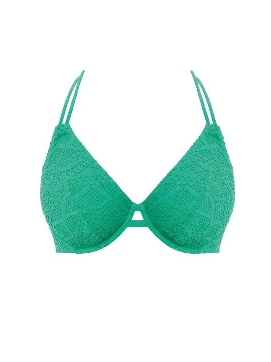 Sundance Halterneck Bikini Top - Jade