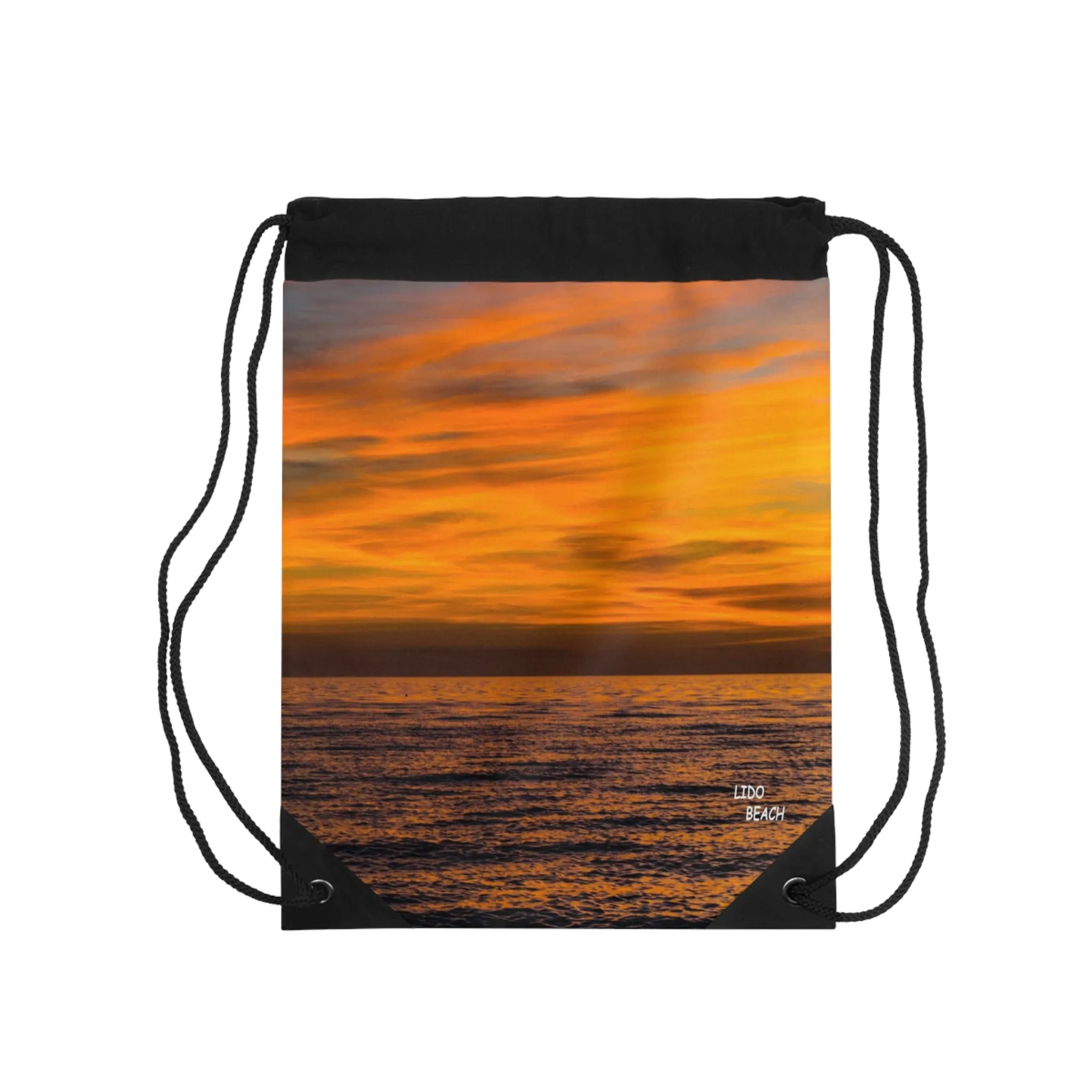Sundown - Drawstring Bag Lightweight Gym Bag for Gym, Store, or Beach  School Gym Bag