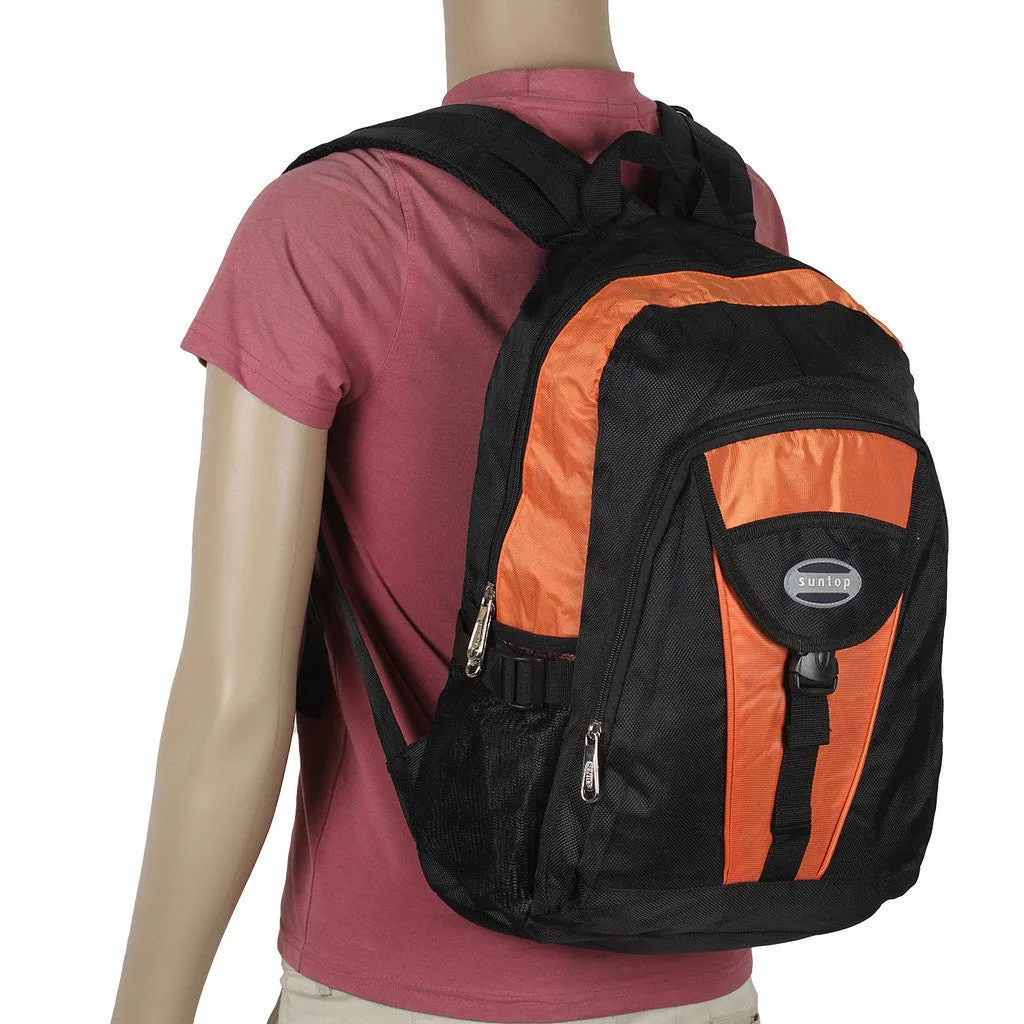 Suntop A16 21 L Backpack(Black and Orange)