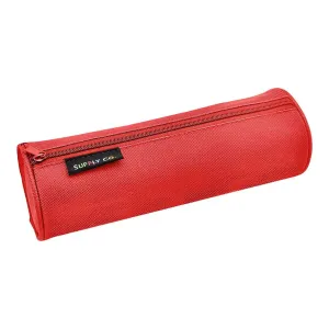 Supply Co Pencil Case Tube Red 21x8cm