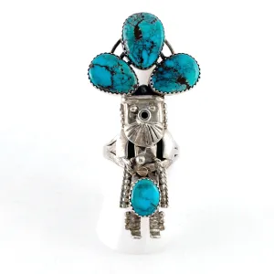Tall Yei Figure Ring<br>Size: 11.5