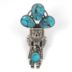 Tall Yei Figure Ring<br>Size: 11.5