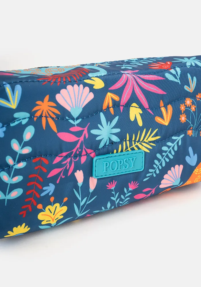 Teal Dinosaur Print Popsy Pencil Case
