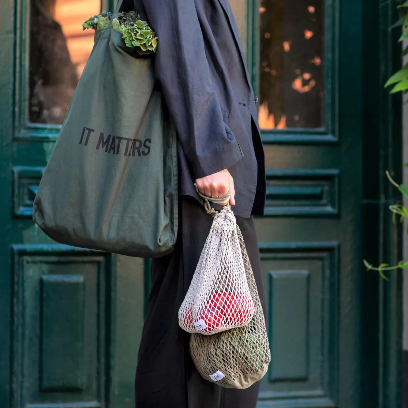 The Organic Company It Matters Bag Dark Green