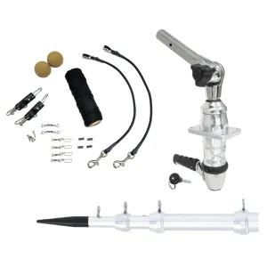 Tigress XD Top Mount System - 15ft - Silver Outriggers Elite Rigging Kit