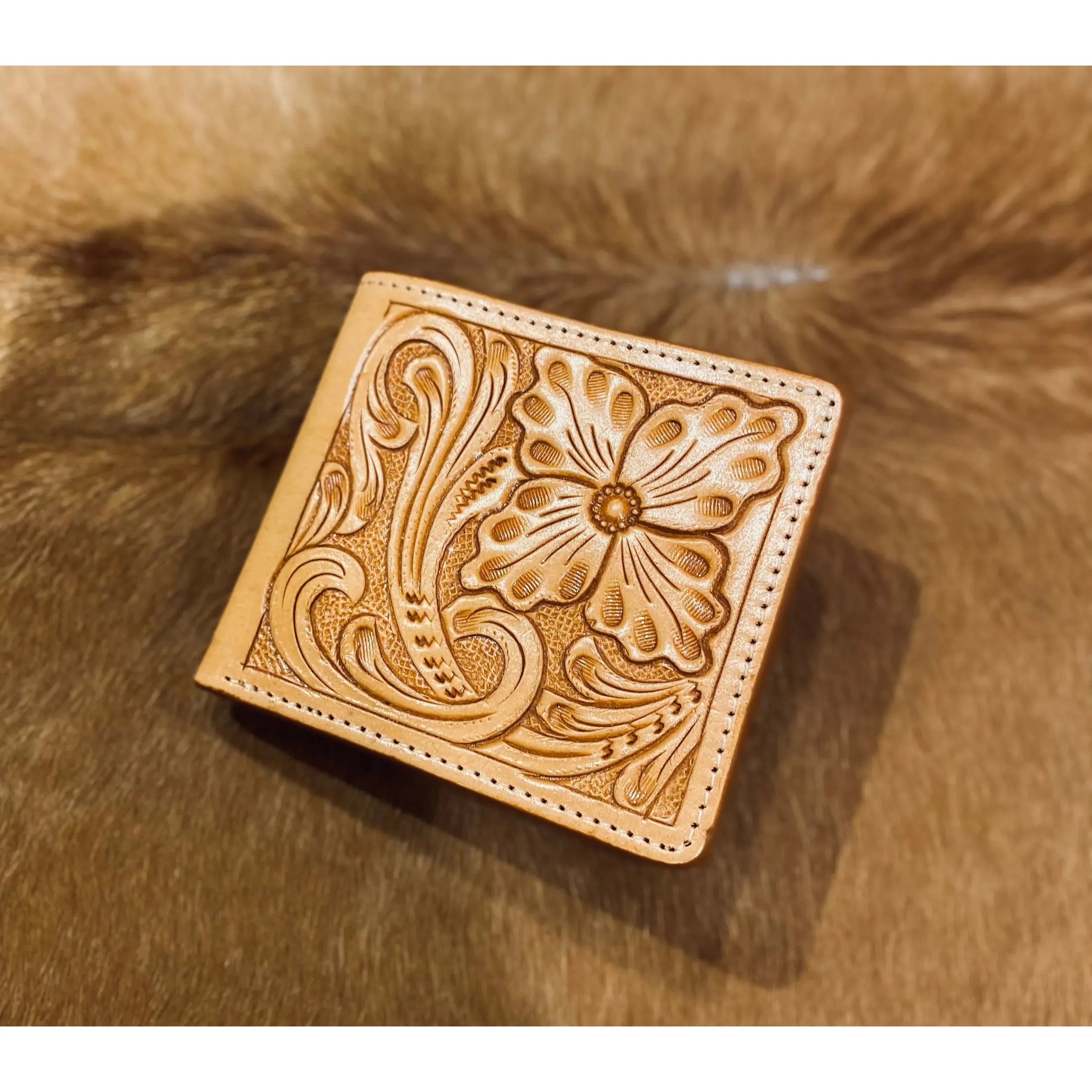 Tooled Leather Wallet #tlw1
