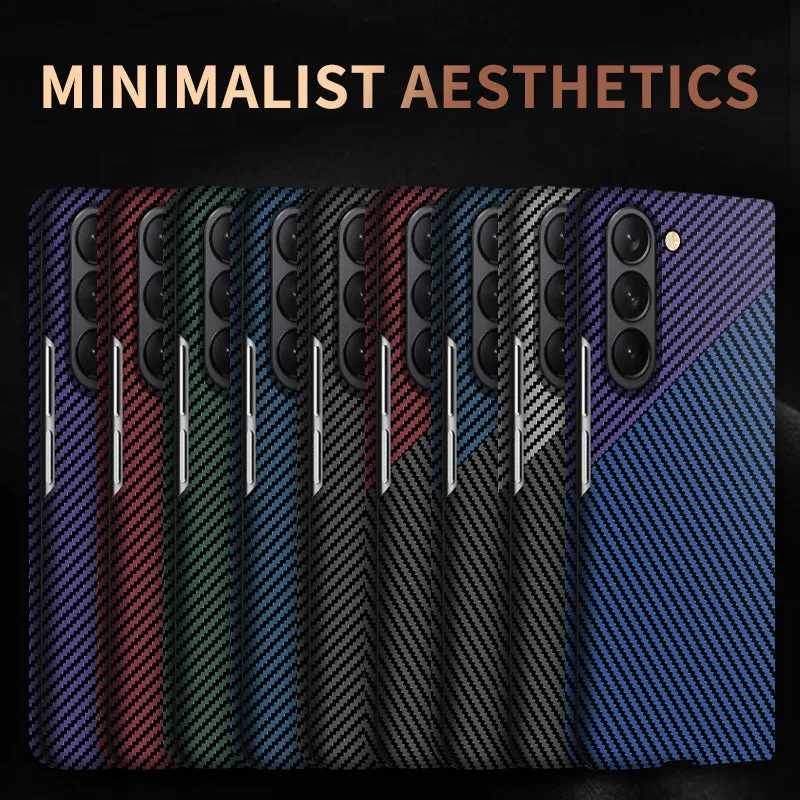 Ultra Thin Carbon Fiber Phone Case For Samsung Galaxy Z Fold 5