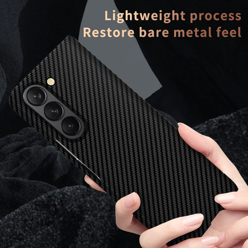 Ultra Thin Carbon Fiber Phone Case For Samsung Galaxy Z Fold 5