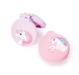 Unicorn Compact Hairbrush/Mirror
