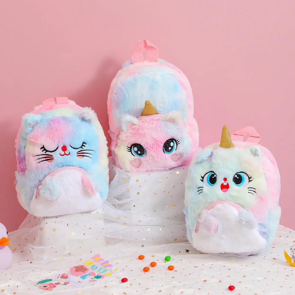 Unicorn Unicorn Plush Big Eyes Backpack Kindergarten Children Cartoon Backpack Little Girl Backpack