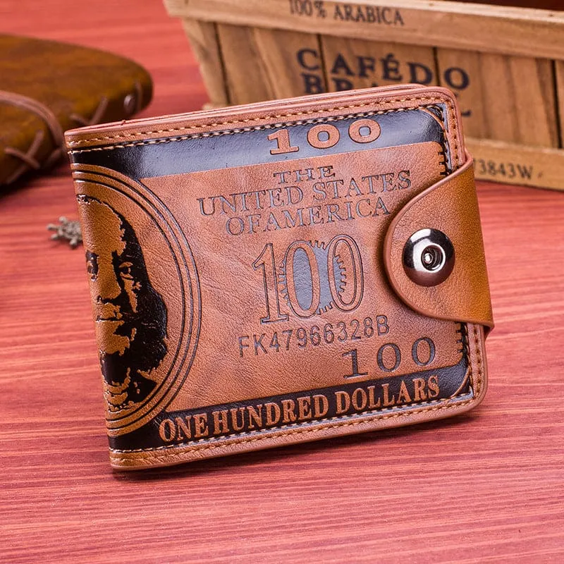 US dollar pattern Men Wallet