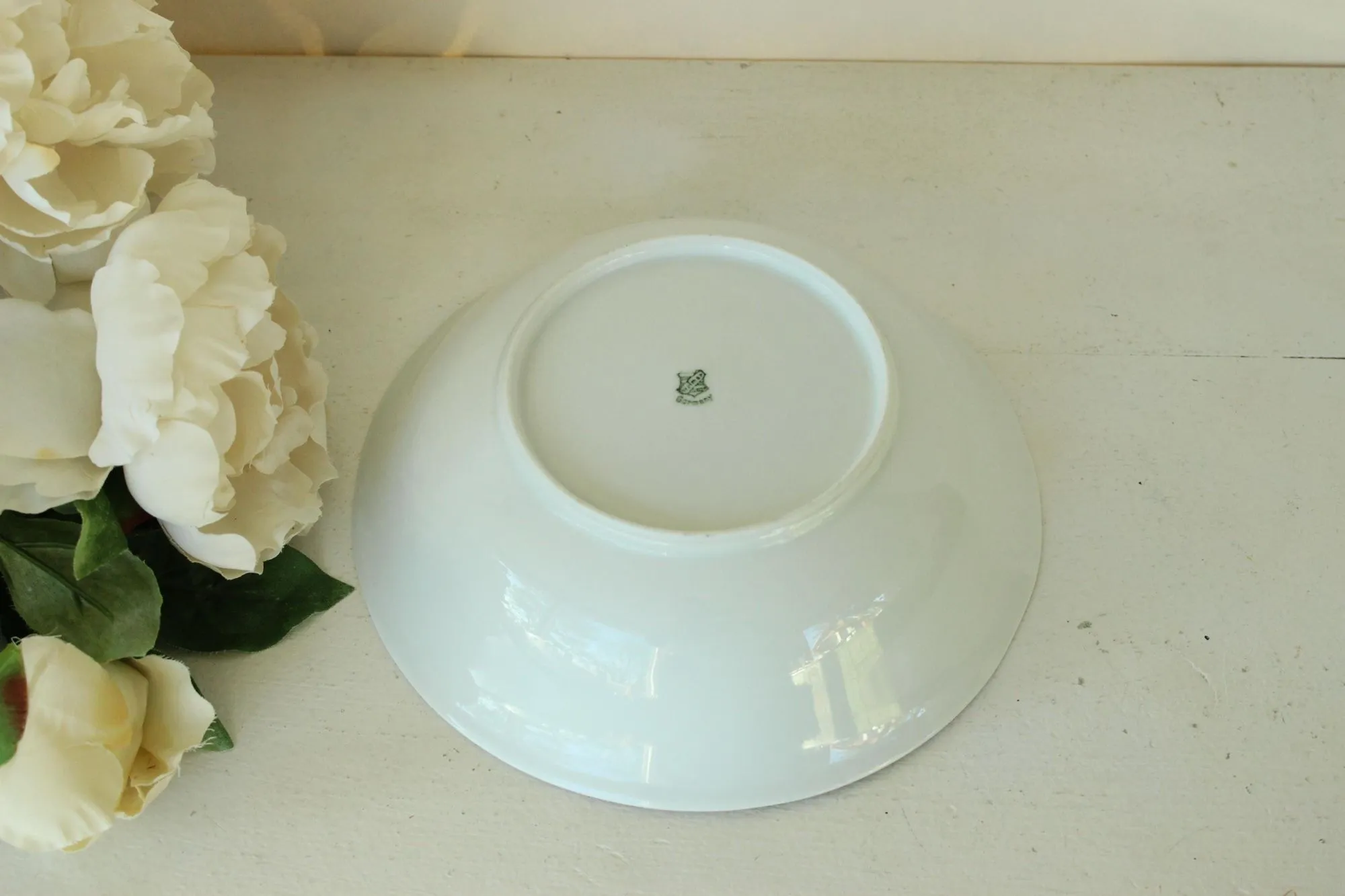 Vintage 1920s 1930s Welmar Germany Rose Pattern Bowl