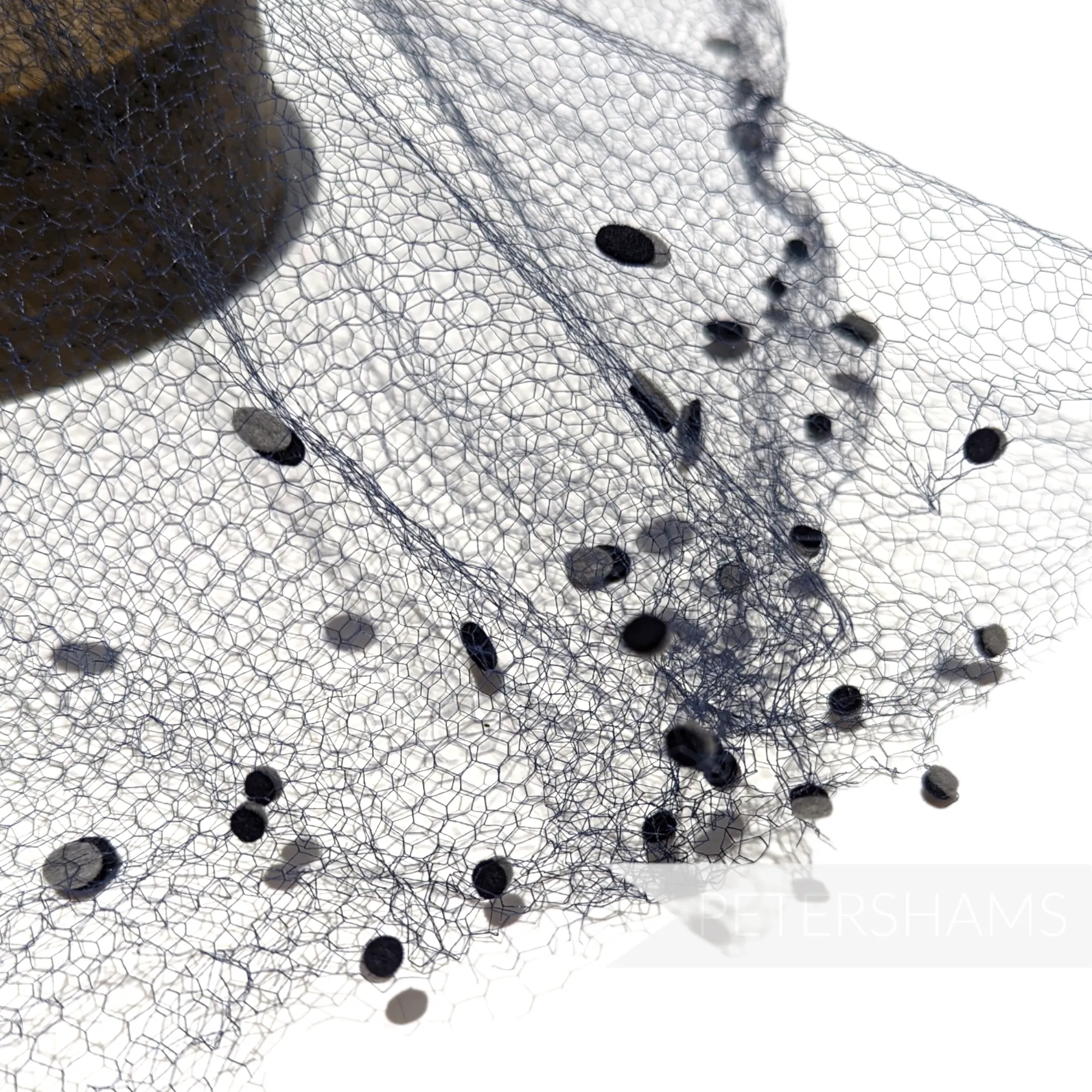 Vintage 1930's/40s Dotted Veiling Round - Eclipse